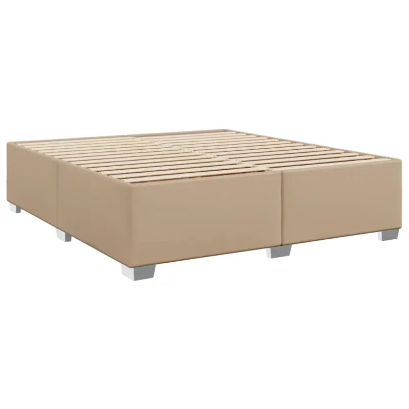 Hoogte verstelbaar boxspringbed met duurzaam kunstleer en comfortabele materiaal vulling - Bedden & bedframes