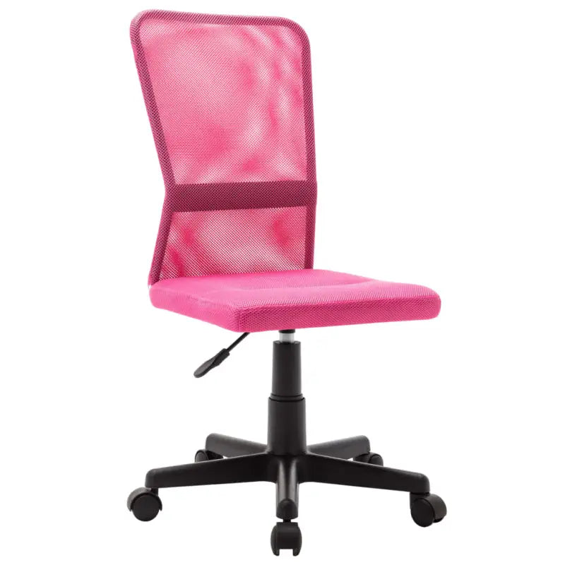 Hoogte verstelbare bureaustoel met ademend mesh stof voor comfort - Roze / 1 - Bureaustoelen