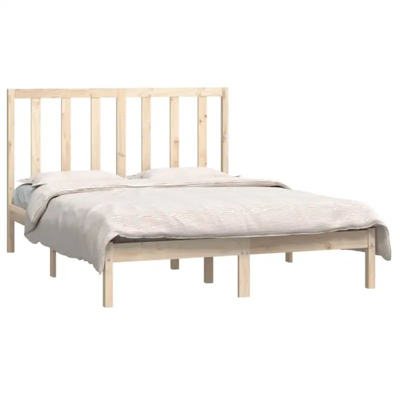 Houten bedframe van massief grenenhout met levering bevat - Bedden & bedframes