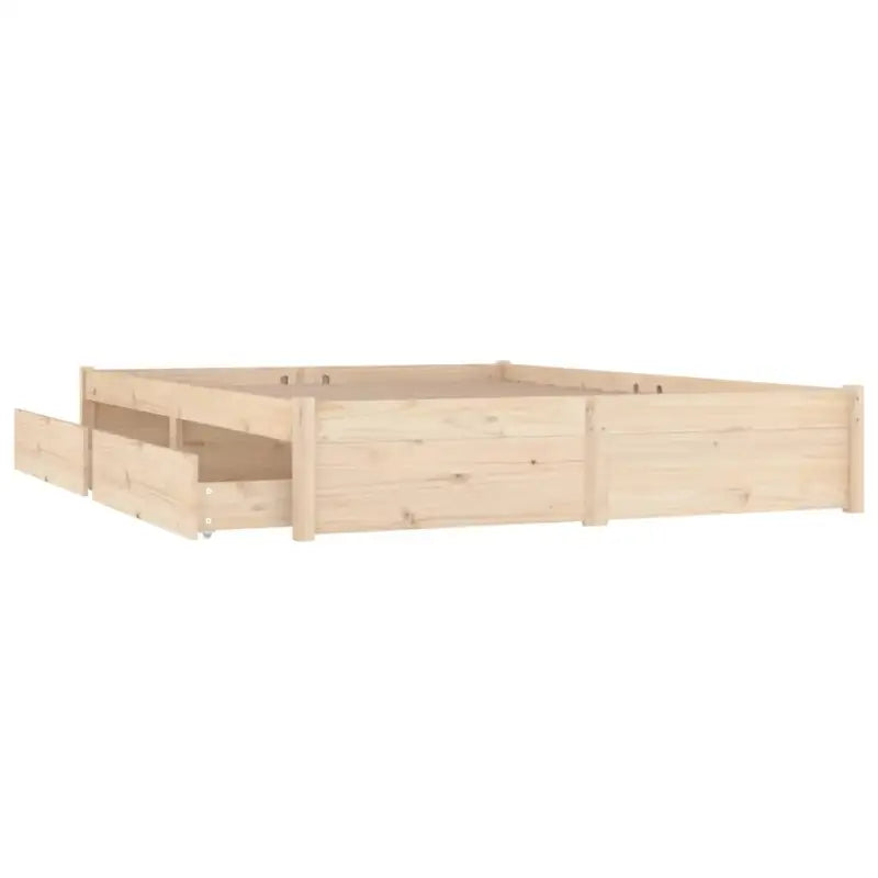 Houten bedframe van massief grenenhout met levering bevat - Bedden & bedframes