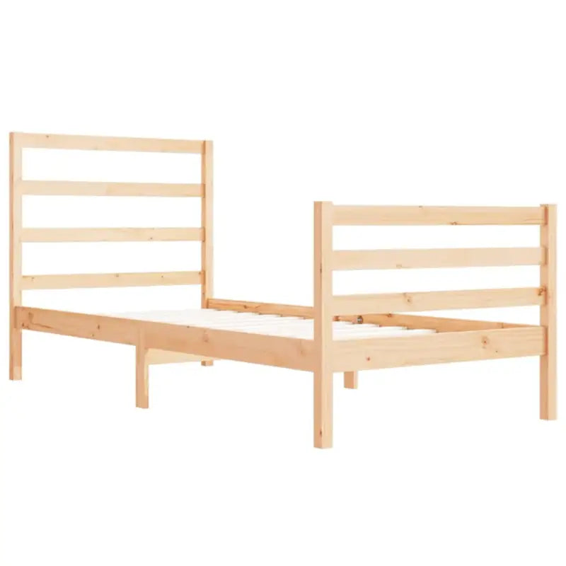 Houten bedframe van massief grenenhout met tijdloos ontwerp - Bedden & bedframes