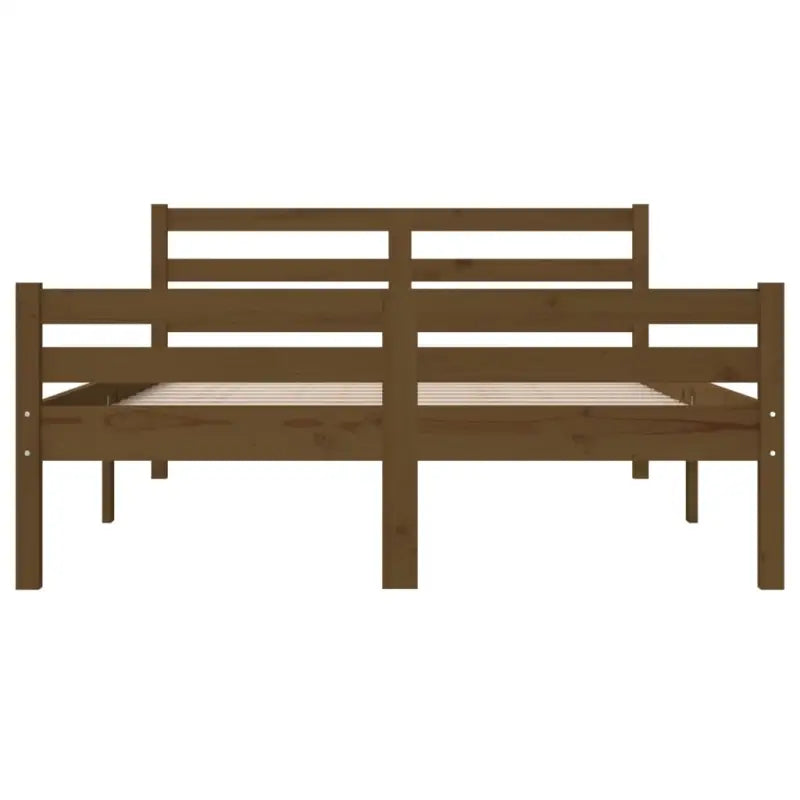 Houten bedframe van massief grenenhout voor een moderne slaapkamer - Bedden & bedframes