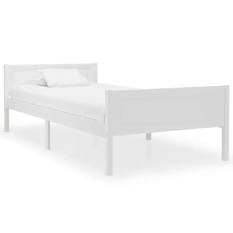 Houten bedframe van massief grenenhout voor een moderne slaapkamer - Wit / 100 x 200 cm - Bedden & bedframes