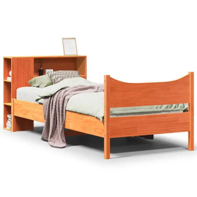 Houten bedframe van massief grenenhout voor een moderne slaapkamer - Bedden & bedframes