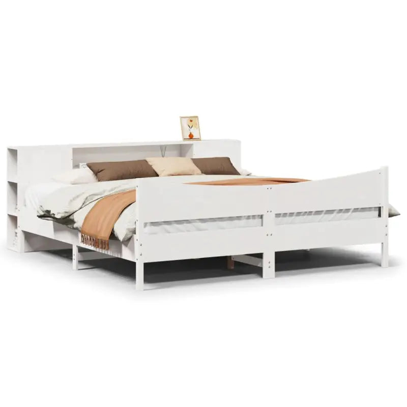 Houten bedframe van massief grenenhout voor een moderne slaapkamer - Bedden & bedframes