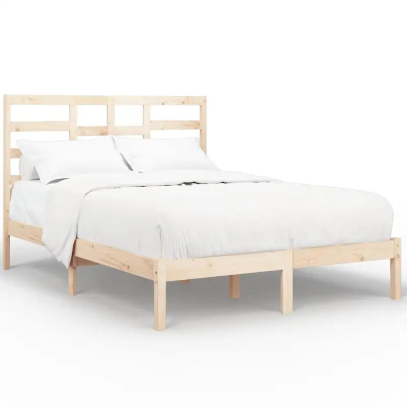 Houten bedframe van massief grenenhout voor een moderne slaapkamer - Bedden & bedframes