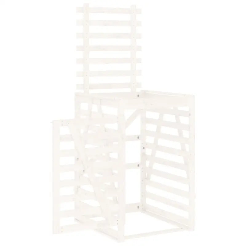 Houten berging voor afvalcontainer van massief grenenhout - Containerbergingen