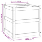 Houten bloempotten en plantenbakken van massief grenenhout - Bloempotten & plantenbakken