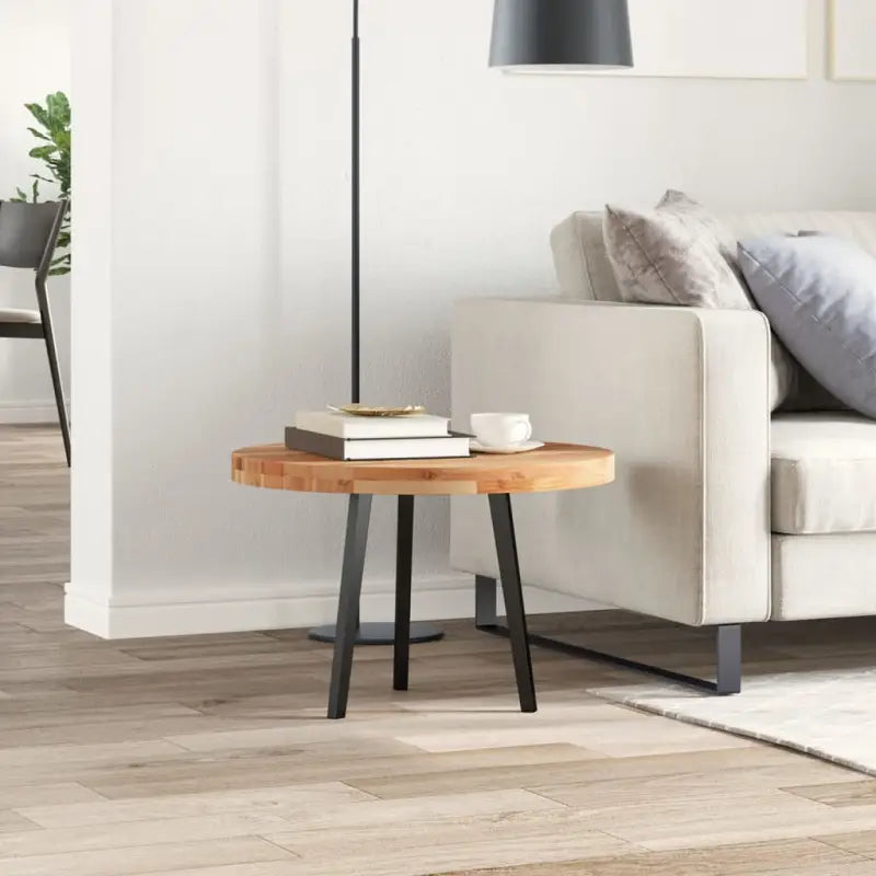 Houten bureaublad met massief acaciahout en afgeronde vorm - Tafelbladen