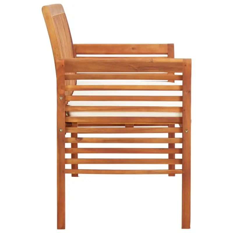 Houten driezitsbank van massief acaciahout voor tuin en terras - Tuinbanken