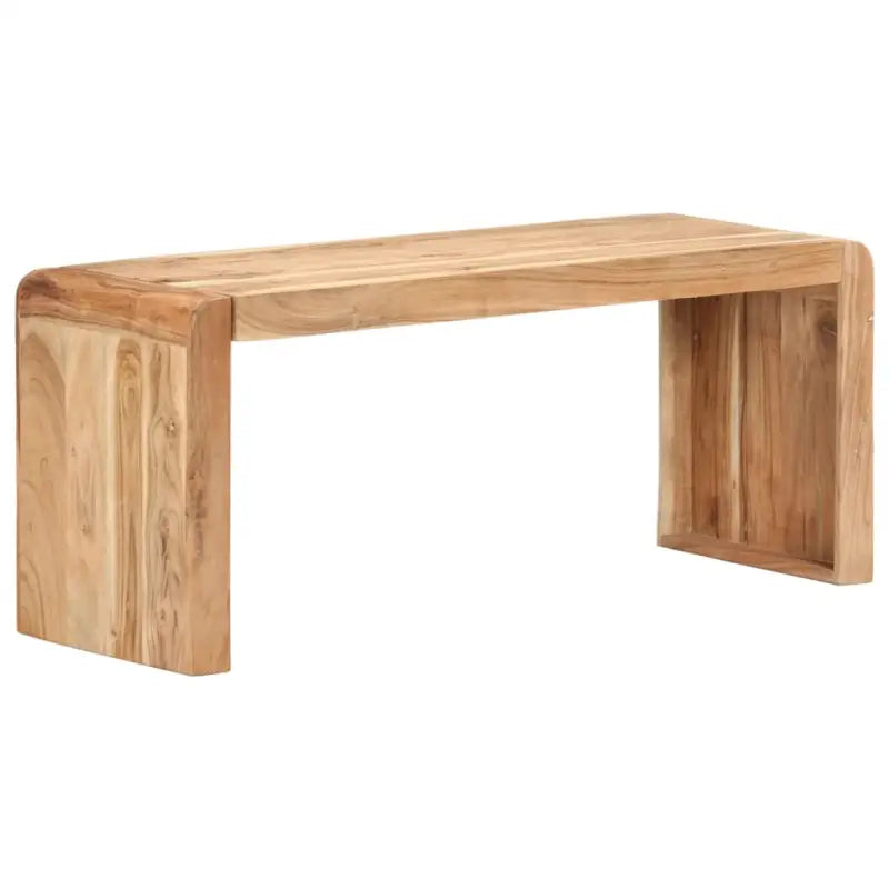 Houten eettafelbank van massief acaciahout voor keuken en eetkamer - 110 x 38 x 46 cm - Keuken- & eettafelbanken