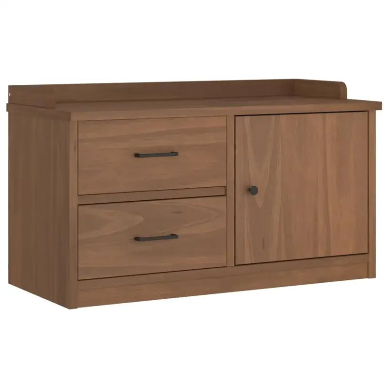 Houten gangbank met massief grenenhout voor een warme entree - Opberg- & halbankjes