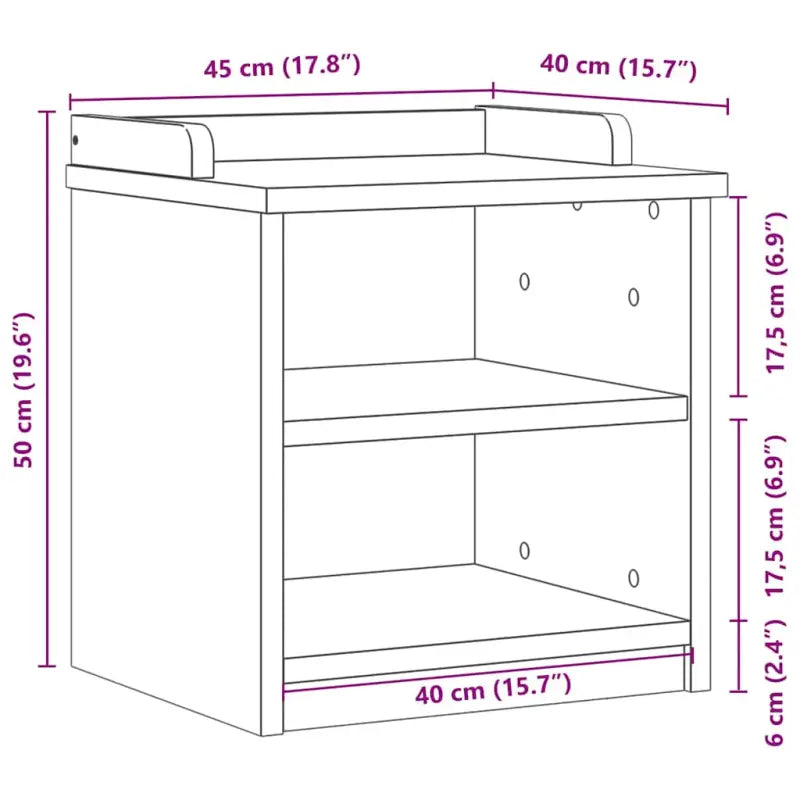 Houten gangbank van massief grenenhout met rustieke charme - Opberg- & halbankjes