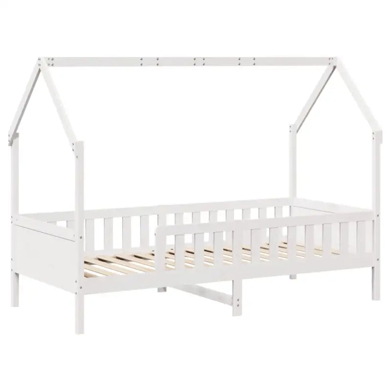 Houten kinderbedframe met open dakstructuur en massief grenenhout - Bedden & bedframes