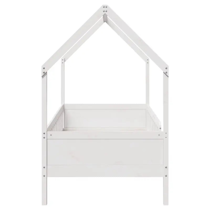 Houten kinderbedframe met open dakstructuur en massief grenenhout - Bedden & bedframes