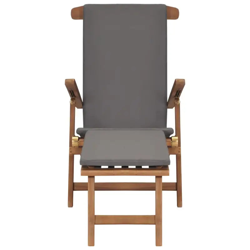 Houten ligstoel met fijn geschuurd afneembare voetensteun - Ligstoelen