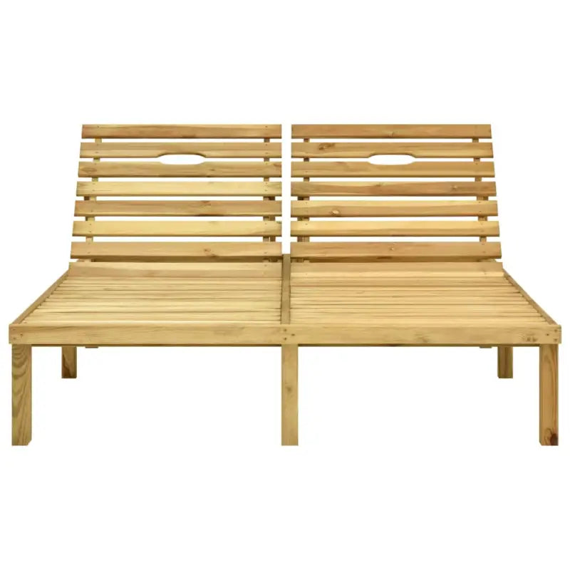 Houten loungebed met kussens voor buiten met rustieke charme - Ligstoelen