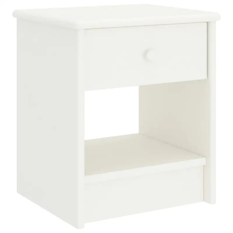 Houten nachtkastje van massief grenenhout een uniek meubelstuk - Wit / 1 - Nachtkastjes