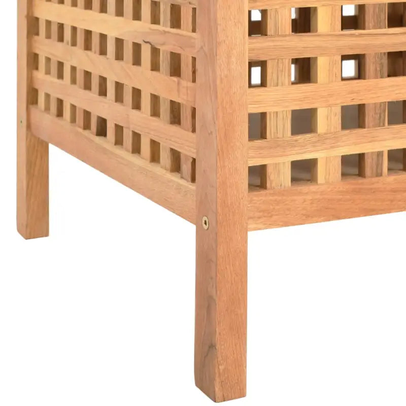 Houten opbergbank met kussen van massief walnotenhout voor hal en slaapkamer - 93 x 49 x 49 cm - Opberg- & halbankjes