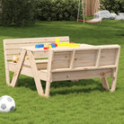 Houten picknicktafel van massief grenenhout voor kinderbaksesspellen - Natuurlijk grenenhout / 1 - Tuintafels