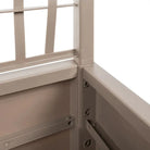 Houten plantenbak met latwerk voor klimplanten in tuin of terras - Bloempotten & plantenbakken