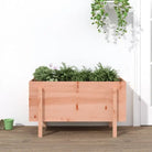 Houten plantenbak van massief grenenhout voor tuin en balkon - Natuurlijk douglashout / 101 x 50 x 57 cm / 1