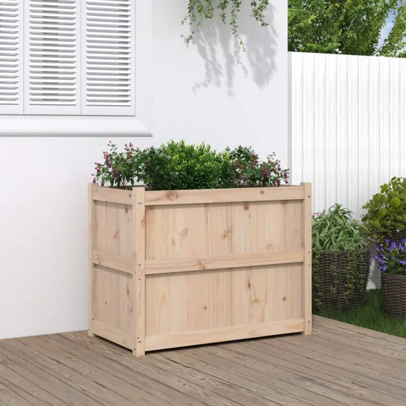 Houten plantenbak van massief grenenhout voor tuin en balkon - Bloempotten & plantenbakken
