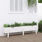 Houten plantenbak van massief grenenhout voor tuin en balkon - Wit grenenhout / 160 x 30 x 38 cm / 1 - Bloempotten &