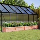 Houten plantenbakken van massief grenenhout voor tuin en balkon - Natuurlijk douglashout / 2 - Bloempotten &