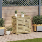 Houten plantenstandaard van massief grenenhout voor binnen en tuin - Plantenstandaarden