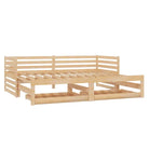 Houten Slaapbank van Massief Grenenhout met Goede Afmetingen - Bruin - Bedden & bedframes
