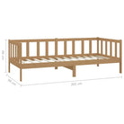Houten slaapbank van massief grenenhout voor logees en zitcomfort - Bedden & bedframes