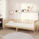 Houten slaapbank van massief grenenhout voor logees en zitcomfort - Naturel - Bedden & bedframes