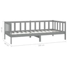 Houten Slaapbank van Massief Grenenhout voor Logees en Zitcomfort - Bedden & bedframes