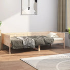 Houten slaapbank van massief Grenenhout voor overdag sofa en nachtrust - Naturel / 80 x 200 cm - Bedden & bedframes