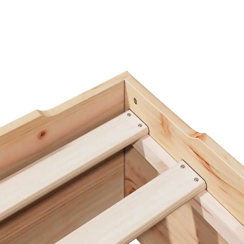 Houten stapelbaar bedframe van massief grenenhout voor twee bedden - Bedden & bedframes