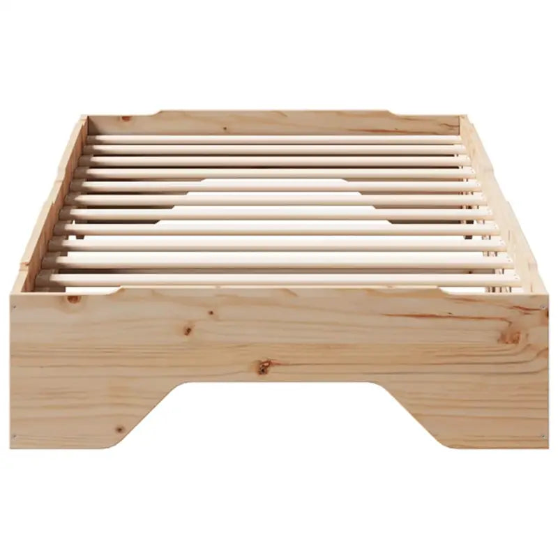 Houten stapelbaar bedframe van massief grenenhout voor twee bedden - Bedden & bedframes