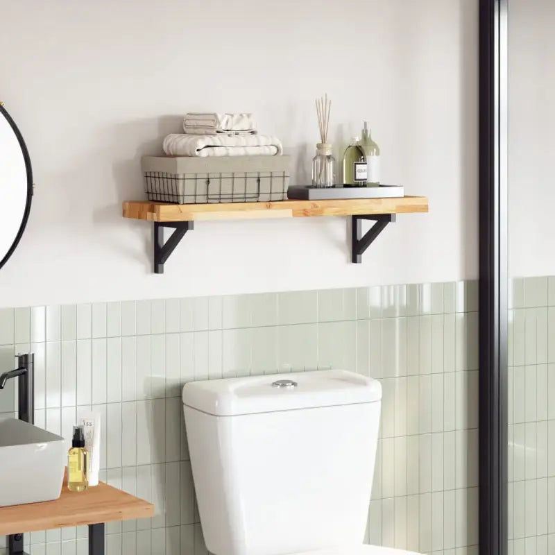 Houten tafelblad van massief acaciahout voor een frisse look - Olie-afwerking / 80 x 20 x 4 cm / 1 - Tafelbladen