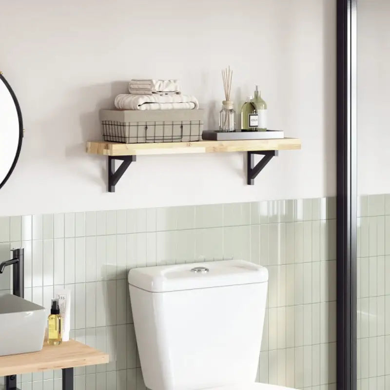 Houten tafelblad van massief acaciahout voor een frisse look - Naturel (onafgewerkt) / 80 x 20 x 4 cm / 1 - Tafelbladen