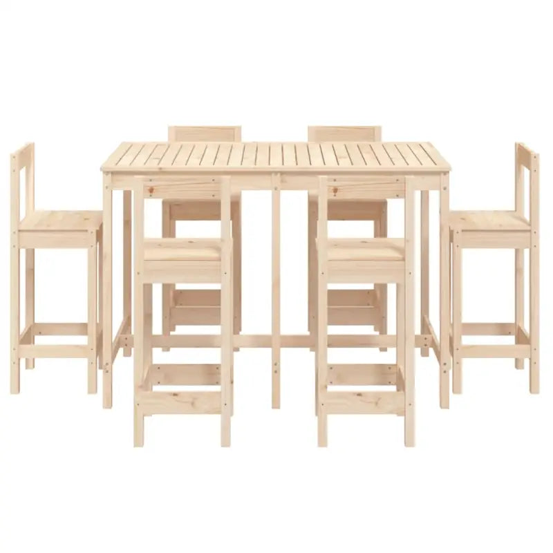 Houten tuinbarset van massief grenenhout voor gezellige buitenbijeenkomsten - Tuinsets