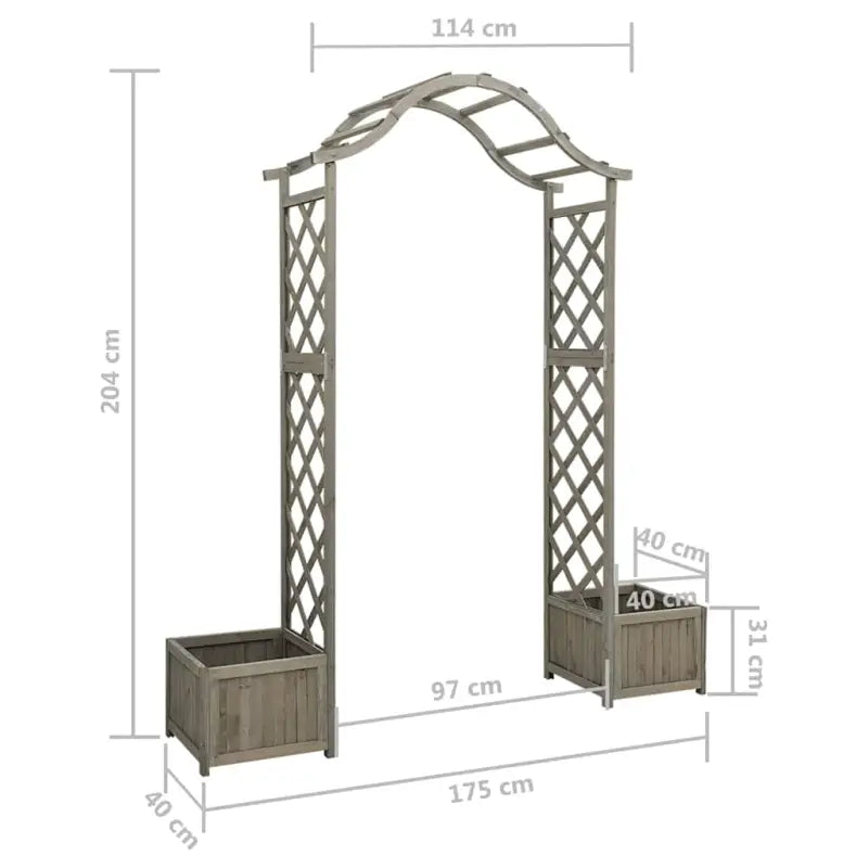Houten tuinboog van massief vurenhout voor buitenruimte - Tuinbogen latwerk & pergola’s