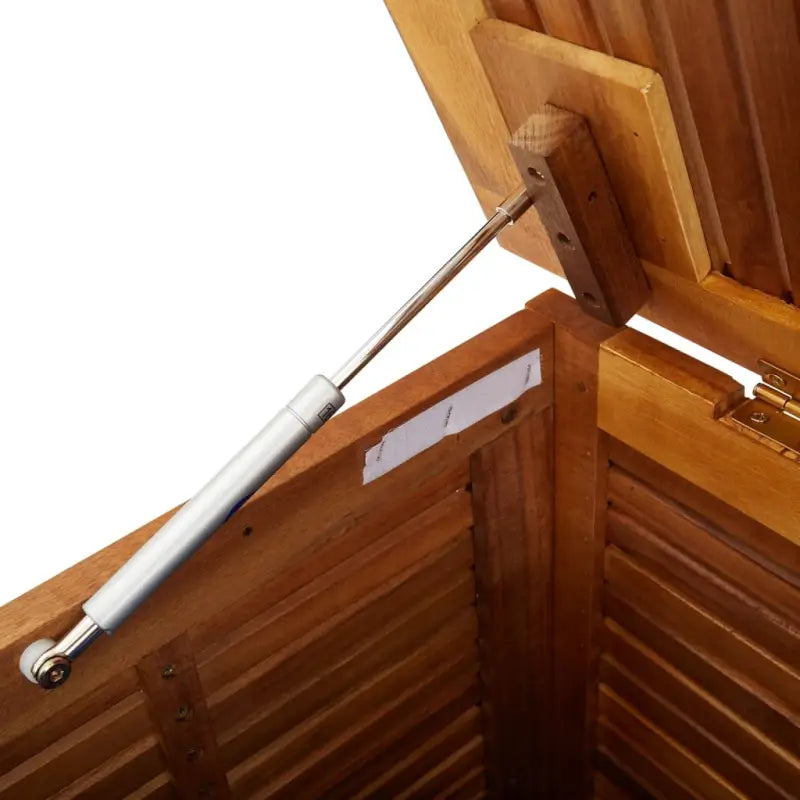 Houten tuinbox van massief acaciahout met waterbestendige zak voor andere spullen - Opbergboxen voor buiten