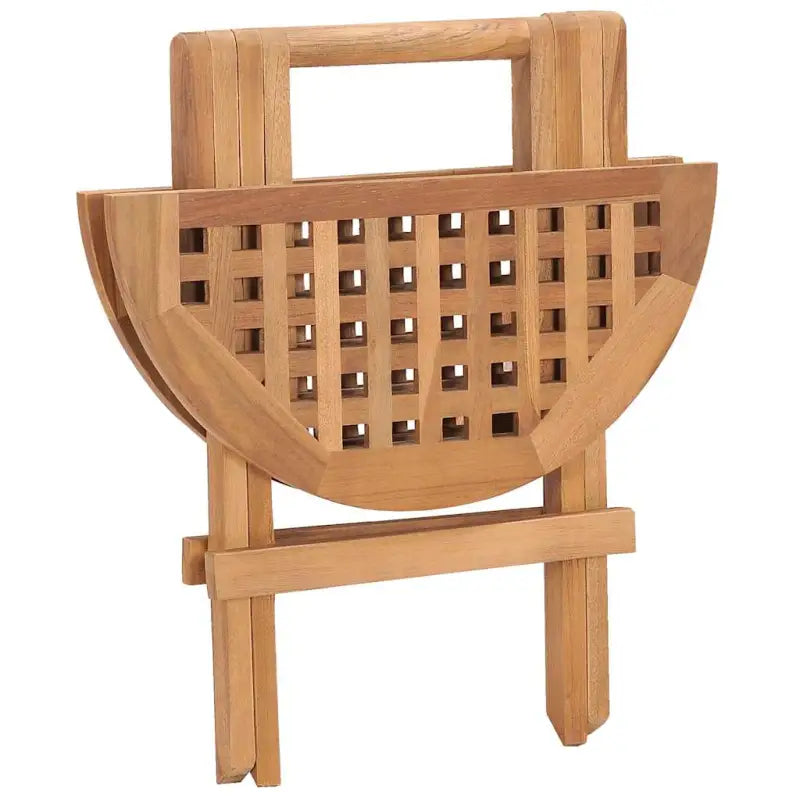 Houten tuinset met fijn geschuurd teakhout en afmetingen voor tafel en stoel - Tuinsets