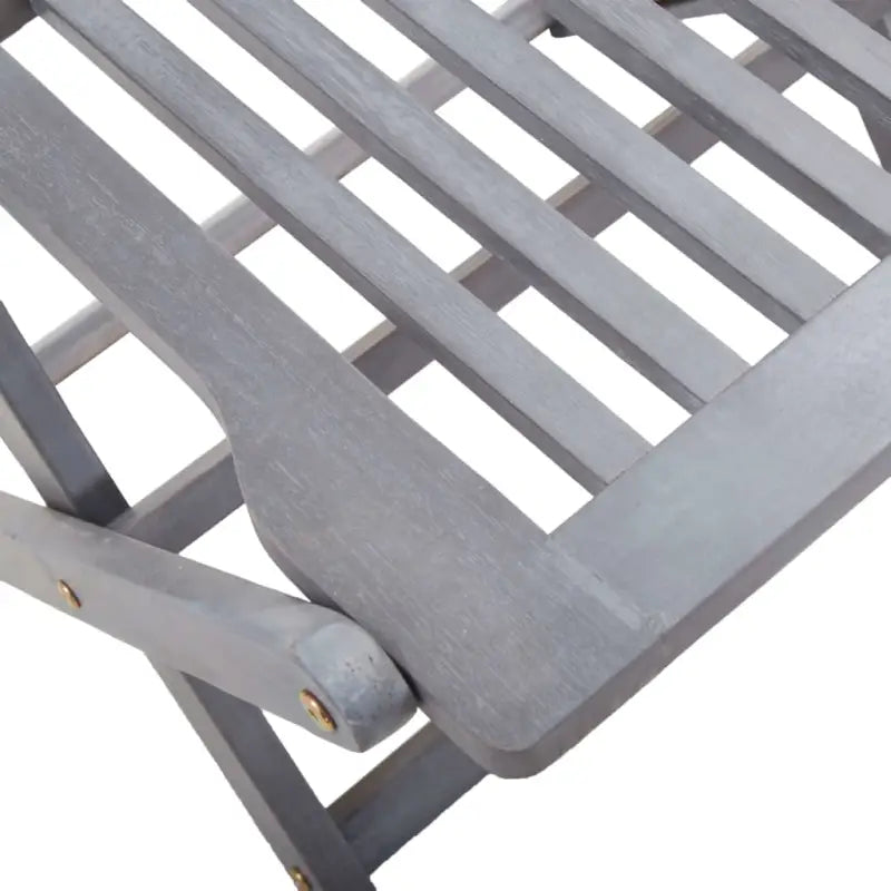 Houten tuinset van massief acaciahout met greywash afwerking - Tuinsets