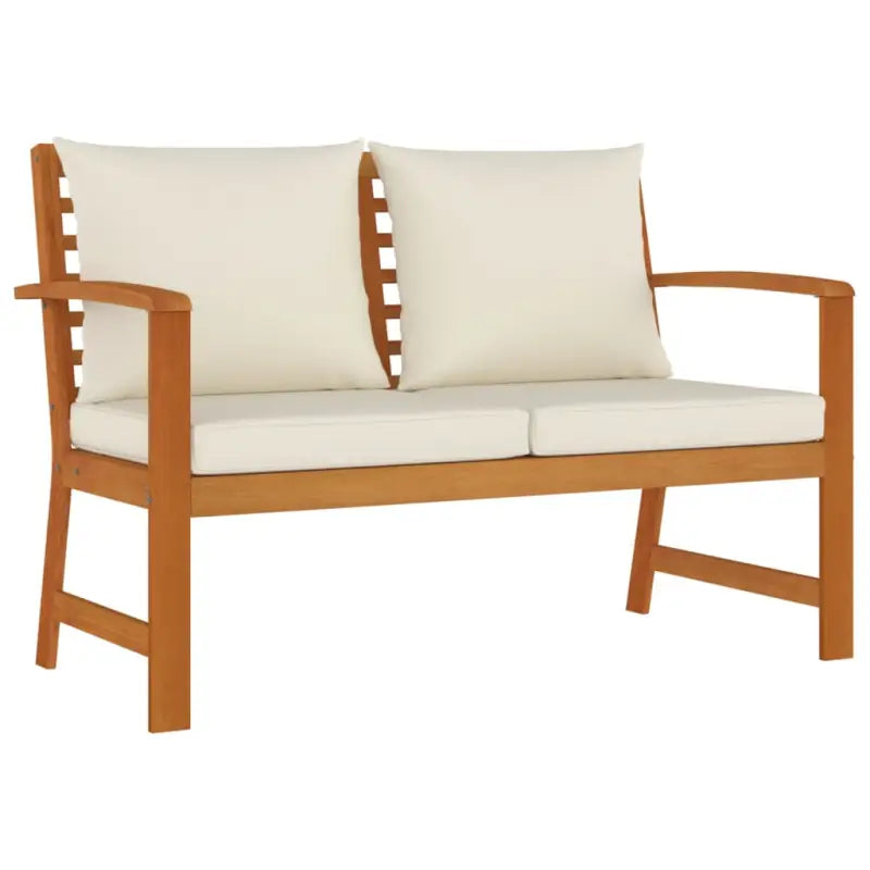 Houten tuinset van massief acaciahout met olieafwerking en comfortabele kussens - Tuinsets