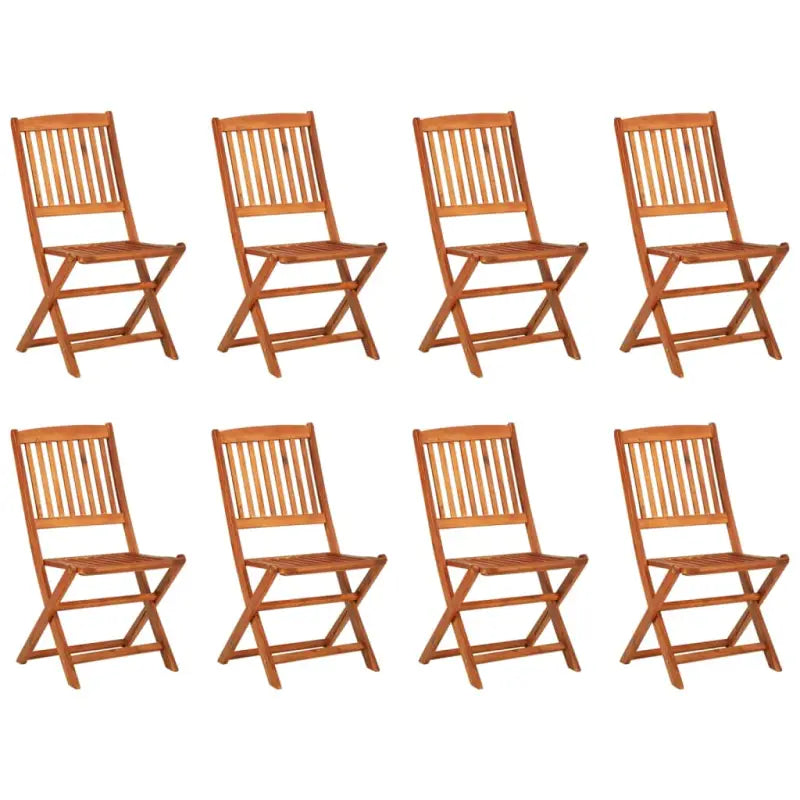 Houten tuinset van massief acaciahout met olieafwerking en afmetingen - Tuinsets