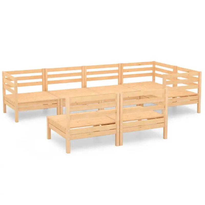 Houten tuinset van massief grenenhout voor ontspanning en samenzijn - Tuinsets