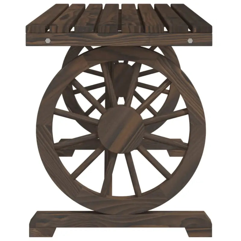 Houten tuinset van massief vurenhout met gebrande uitstraling - Tuinsets