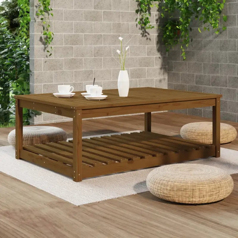 Houten tuintafel van massief grenenhout voor tuin en terras - Tuintafels