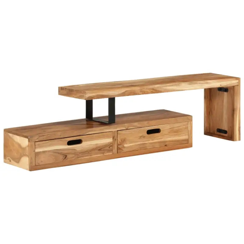 Houten tv-meubel in antieke stijl van massief acaciahout - 1 / 112 cm / Massief acaciahout - Tv-meubels